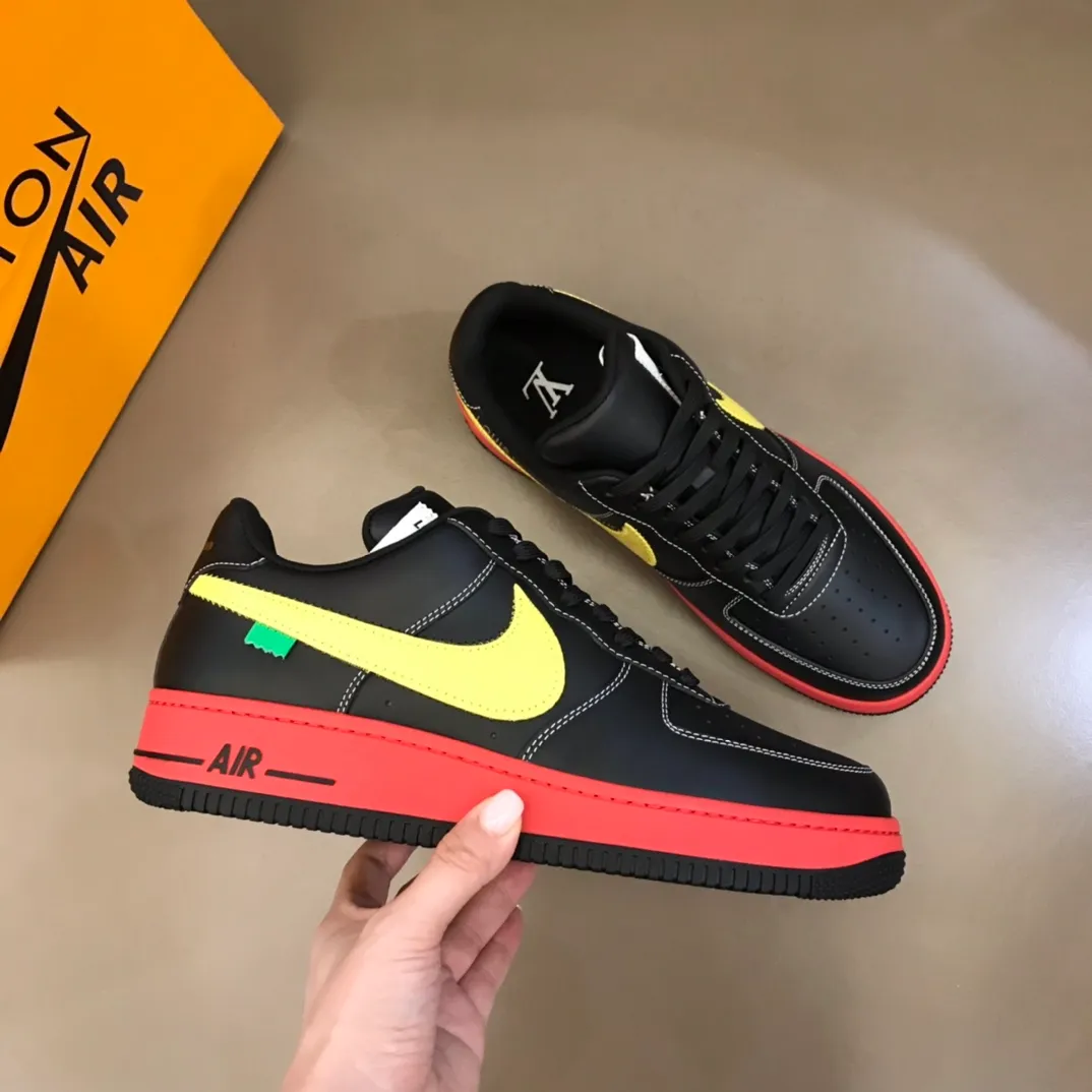 Men's shoes 💰p440 "*OUIS *UITTO*" x OFF-WHITE x Nike tripartite collaboration! Trendy and cool men's casual sports shoes with unrivaled color matching. The design idea basically continues the style of THE TEN. The Swoosh line and tongue label have a very familiar visual effect and are both fashionable and trendy! A must-have for fashionistas! The effect on your feet is absolutely stunning! Size: 38-45